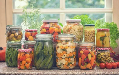 marinade de legume en bocaux