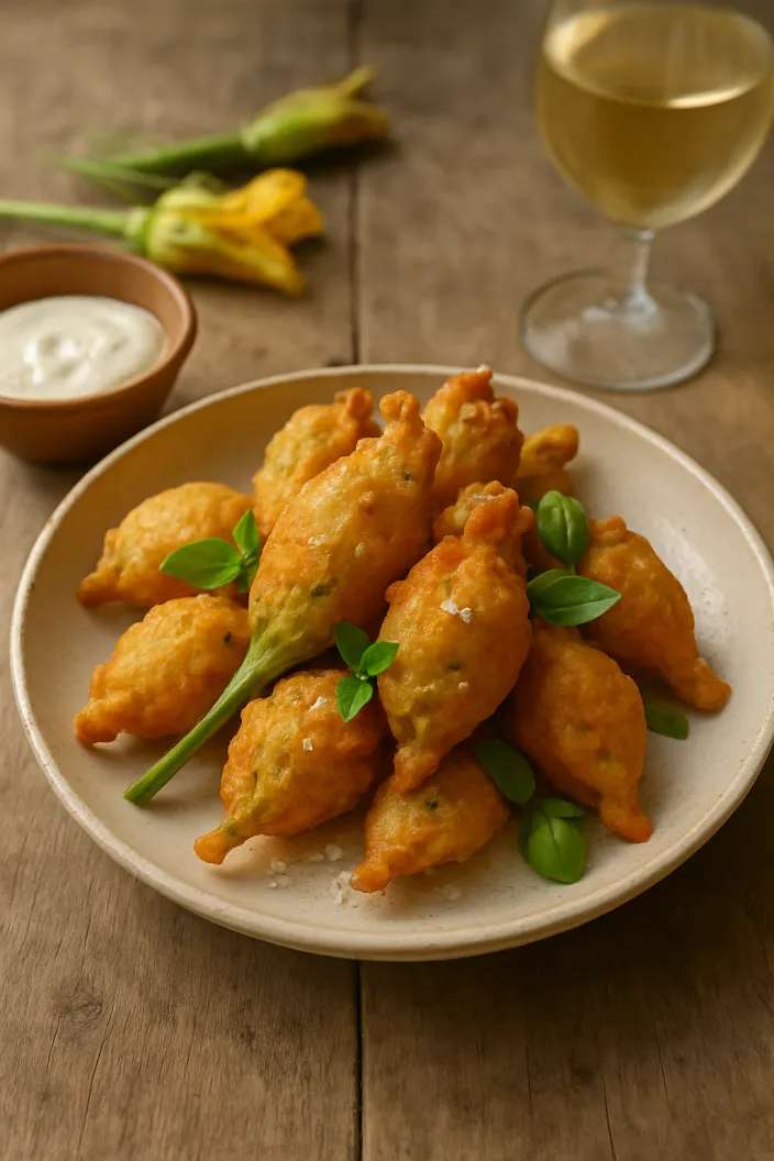Beignets de Fleurs de Courgettes