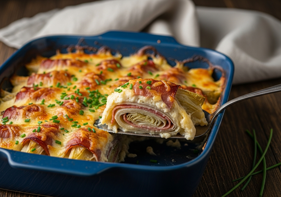 Gratin d'Endives au Jambon (Chicons au Gratin)